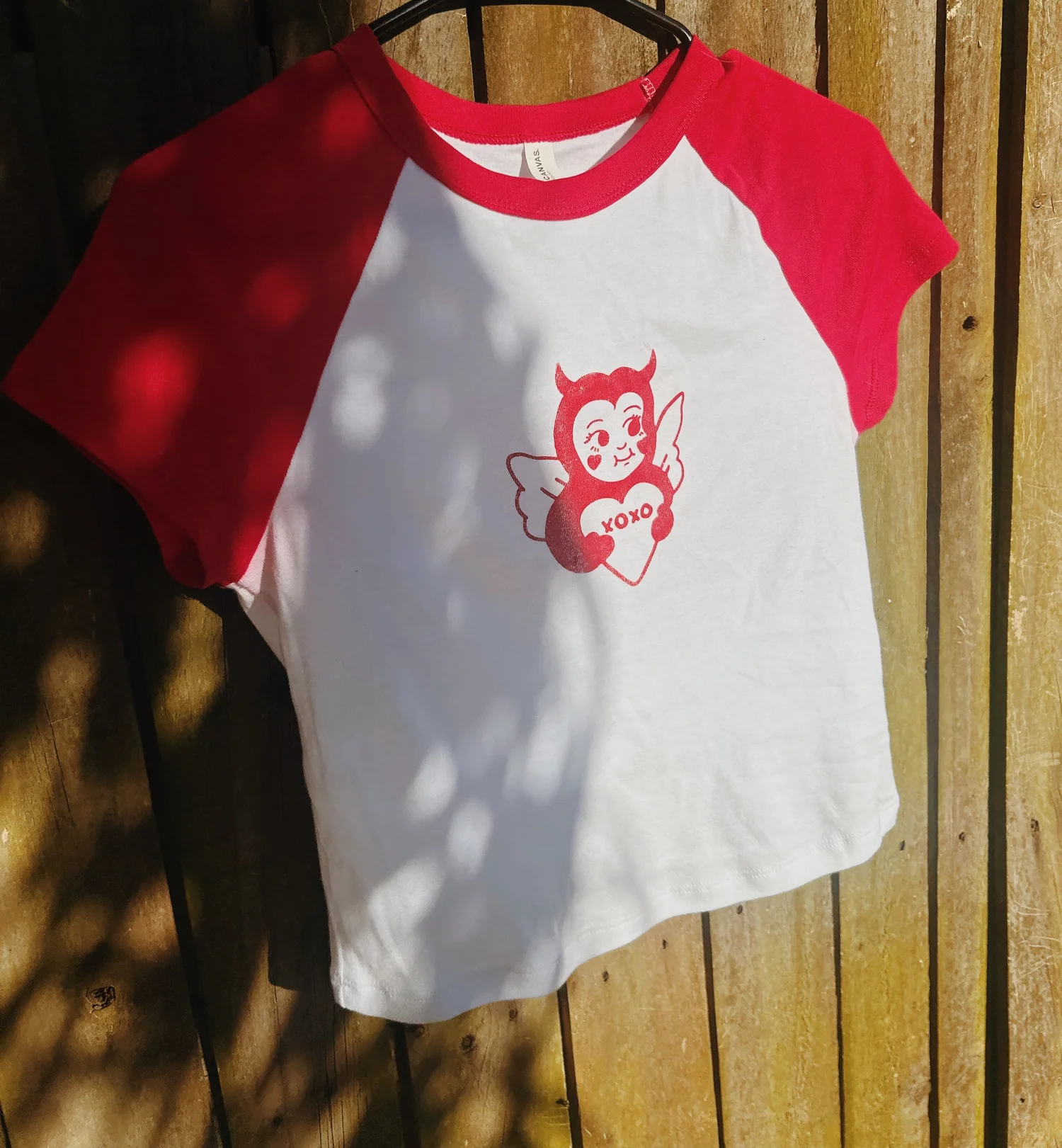 Devil Heart Kewpie Baby Tee — Daisy and Honey Studios